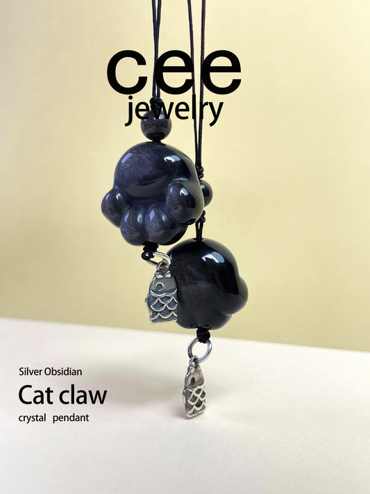 Silver Obsidian Cat claw